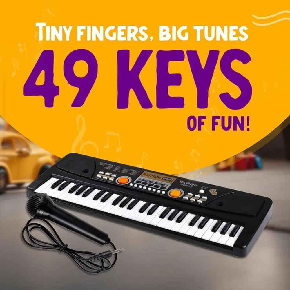 BIG FUN Piano GY-539 Electronic Keyboard for Kids | 49 Key Musical Toy
