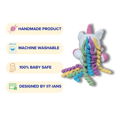 Uran Unicorn Crochet Soft Toy