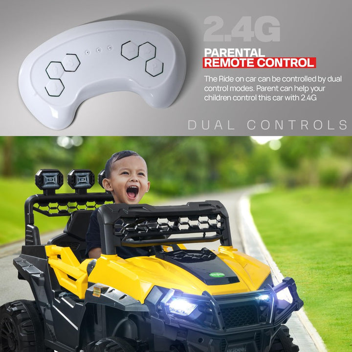 Broot Rechargeable Battery Operated Ride on Jeep Car with Music & Light For Kids | COD Not Available