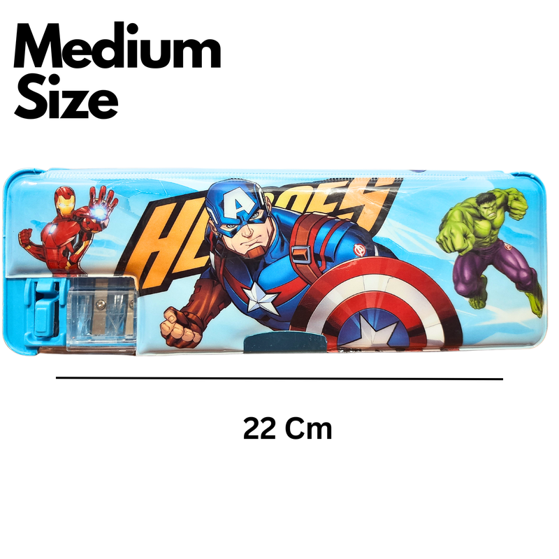 Pencil Box | Compass Box | Avengers | (Captain America with Sharpener Only)