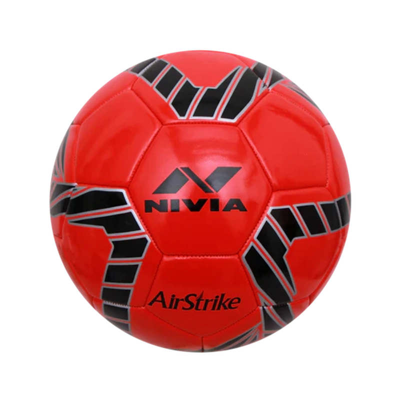 Nivia Football Size-5 (Red) Airstrike (11-13 Years)