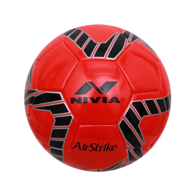 Nivia Football Size-5 (Red) Airstrike (11-13 Years)