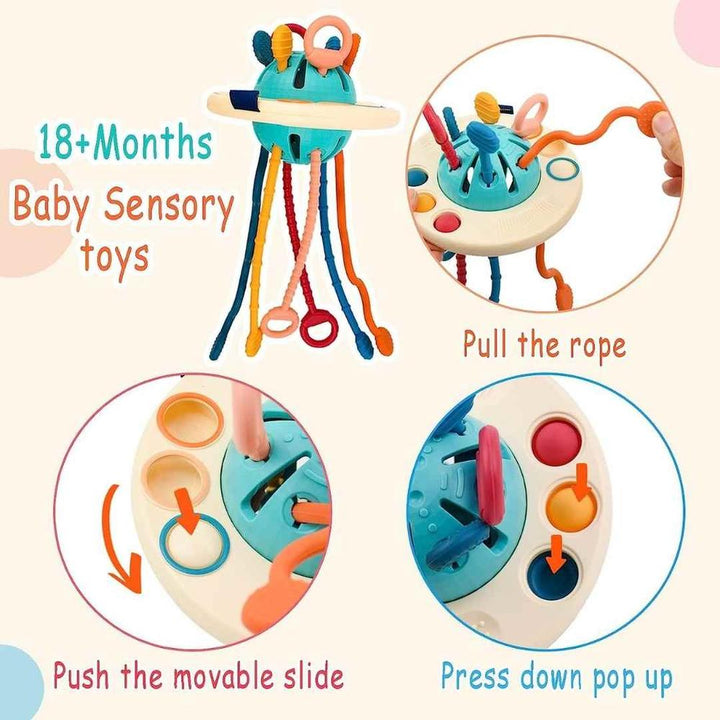 Kidology New Octopus Silicone Pulling Toy