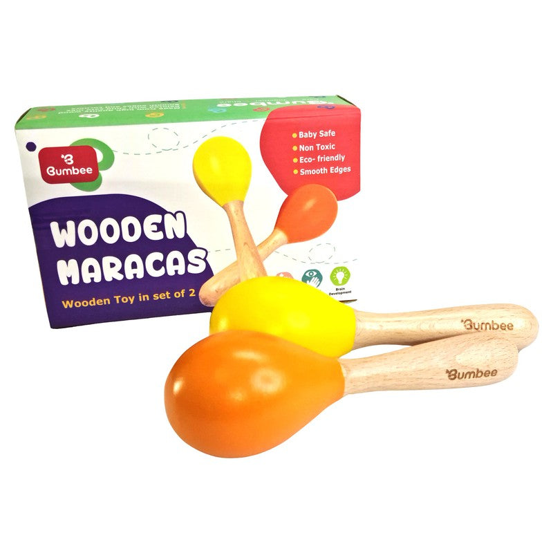 Wooden Rattle- Maracas (Set of 2)