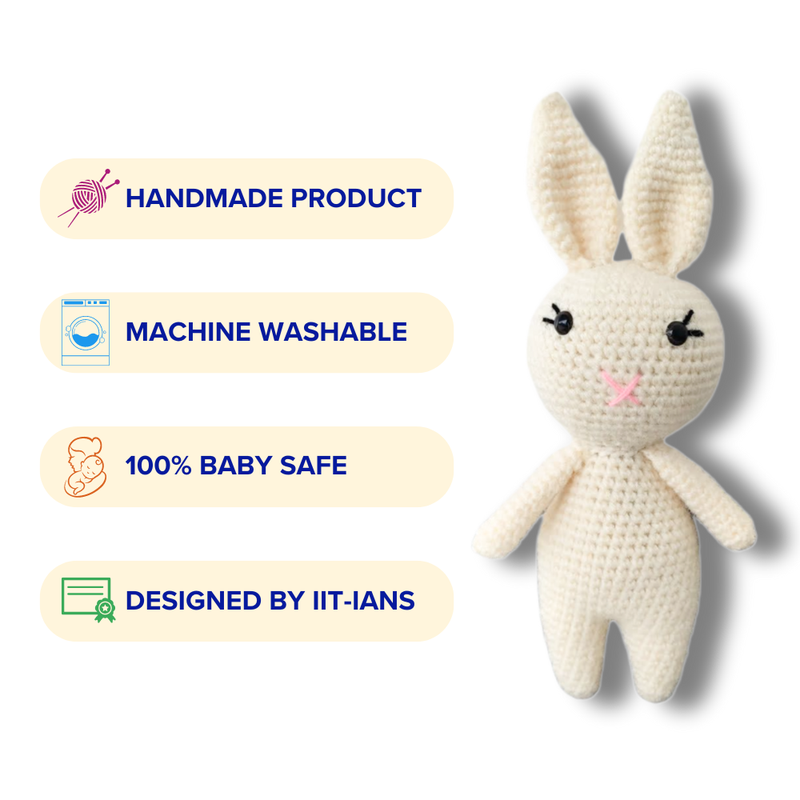 Luna Lash Bunny Crochet Soft Toy
