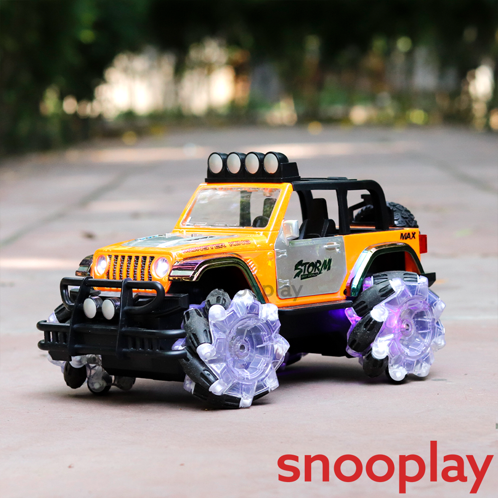 Buy Off Road Remote Control Monster Jeep Multicolour UV Spray
