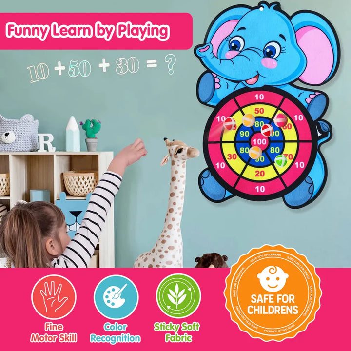 Kidology Large Dart Board Set for Kids