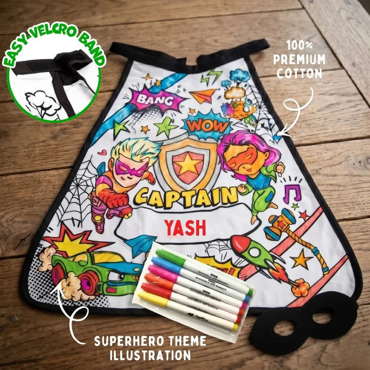 PepPlay Colour Your Superhero Cape | Colour, Wear & Pretend Play