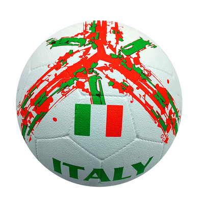 Flag Molded Rubber Football (Italy-White)