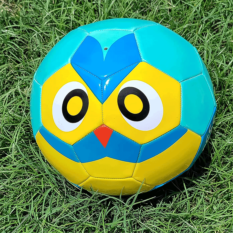 Blue Colored Owl Faced Football (Size-3)