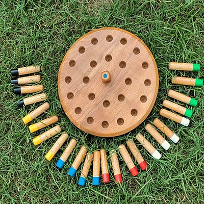 Wooden Memory Matchstick Chess Game