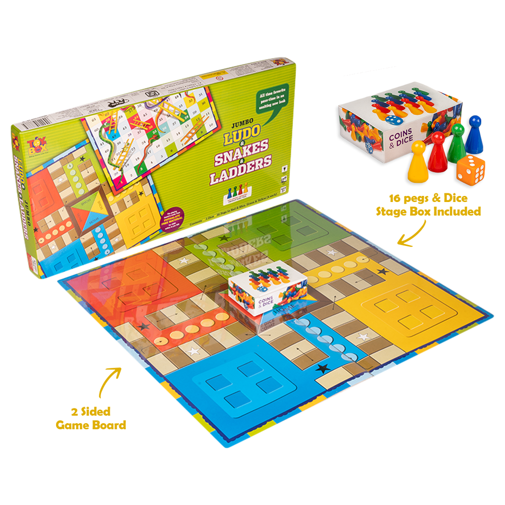 Return Gifts (Pack of 3,5,12) Ludo And Snake & Ladder Jumbo - (Pack of 3,5,12) Return Gifts