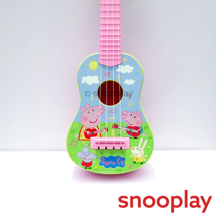 Hasbro Original Peppa Pig Guitar - 4 String, Realistic Sound & Adjustable Tuning | Licensed Toy (5-10 Years)
