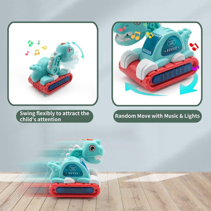 Musical Dinosaur Car Toy with Sounds and Lights