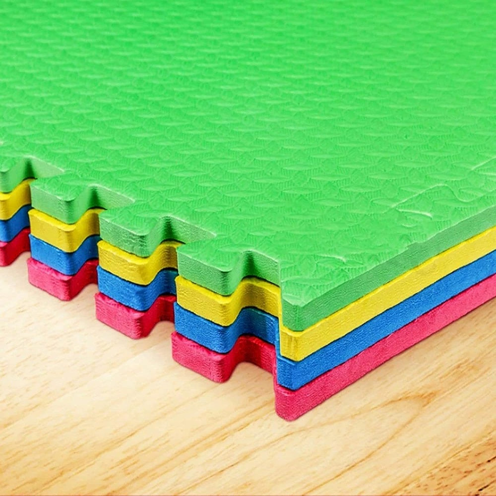 12mm Thick Interlocking EVA Foam Padding Kids Play Mat Kids - Multicolour