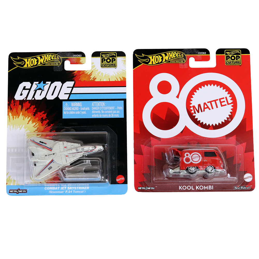 Set of 2 Hot wheels [HW 412] - Kool Kombi, Combat Jet Skystriker (Grumman F-12 Tomcat)