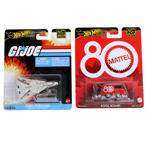 Set of 2 Hot wheels [HW 412] - Kool Kombi, Combat Jet Skystriker (Grumman F-12 Tomcat)