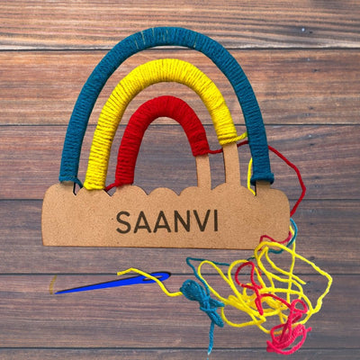 Personalised DIY Rainbow Yarn Activity Kit | COD Not Available