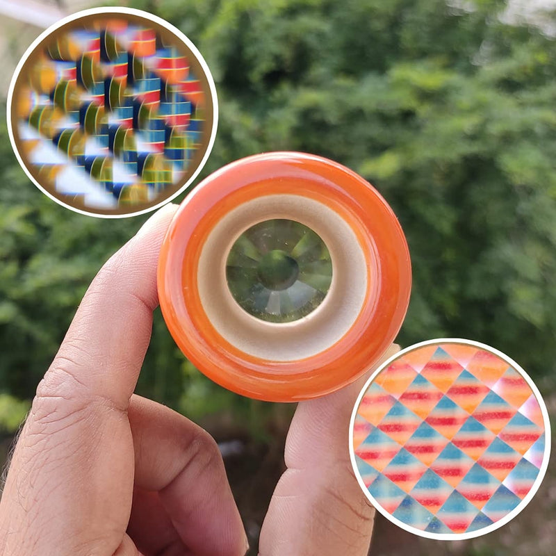 Rainbow Wooden Kaleidoscope - Bug Eye