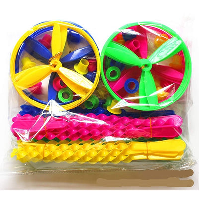 Bamboo Dragonfly Flying Saucers (Pull String Spinning Wheel)