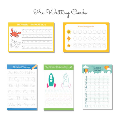 Lowercase abc Rewritable Flashcards / Tracing mats