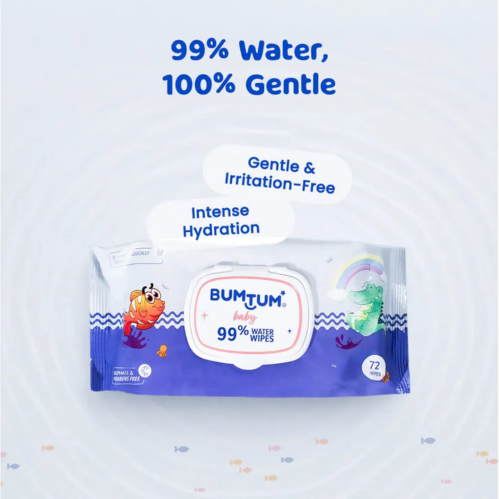Bumtum Baby Water WipesEnriched with Aloe Vera