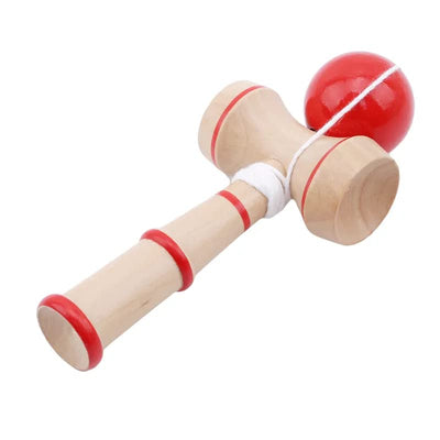 Cup and Ball Wooden Kendama Ball (Japanese Traditional Game Balance Skill Toy)