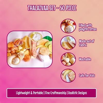 Thalaivaa Set -South Indian Food Play Toys (50 Pcs)