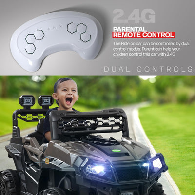 Broot Rechargeable Battery Operated Ride on Jeep Car with Music & Light For Kids