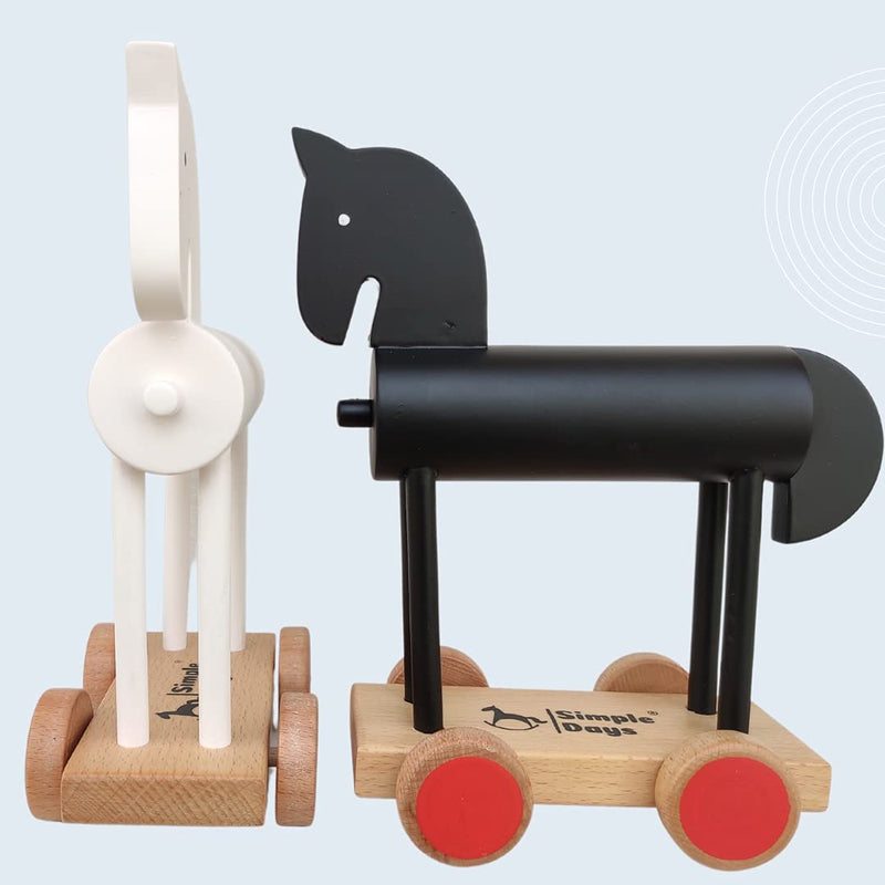 Trojan Horse Wooden Toy