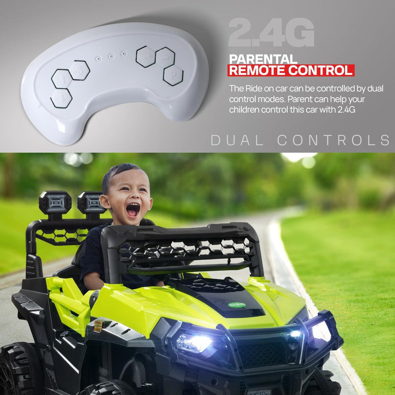 Broot Rechargeable Battery Operated Ride on Jeep Car with Music & Light For Kids | COD Not Available