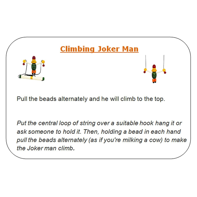 Rope Climbing Joker Classic Wooden Toy