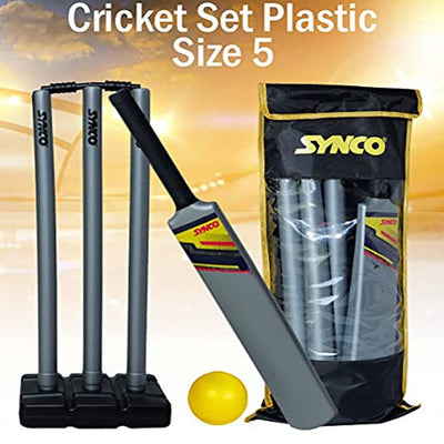 Plastic Cricket Set with Ball Combo (Size-5)