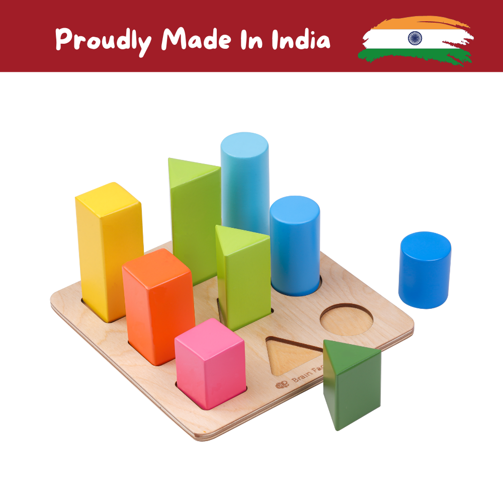 Shape Sorting Wooden Puzzle Toy (1-2 Years)