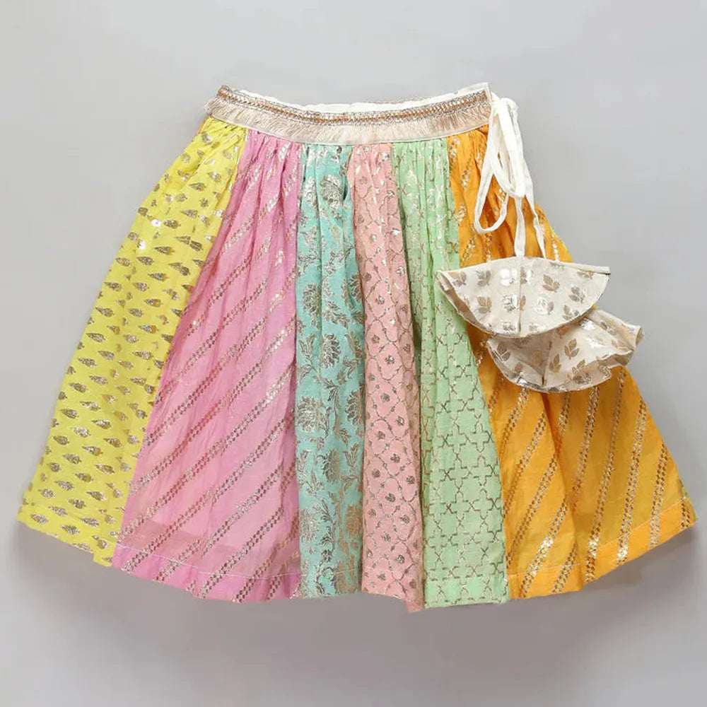 The Little Tales Pastel Multi Colors Lehnga Set