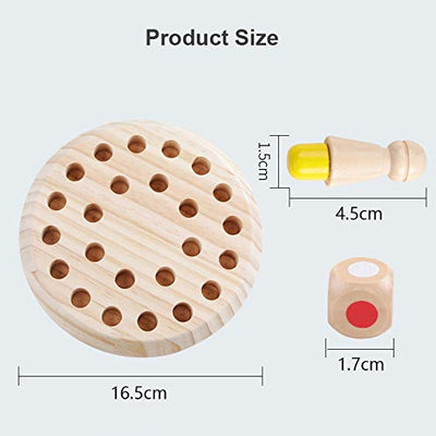 Wooden Memory Match Stick Chess Game Set (Logical Brain Teaser Game)