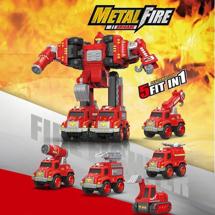 Kidology 5 in 1 Robot Toy Set for Kids | Creative Construction