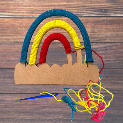 DIY Rainbow Yarn Activity Kit