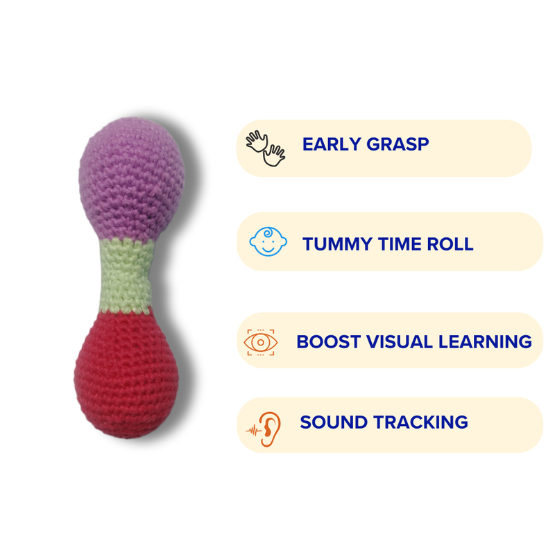 Crochet Dumbel Sensory Toy