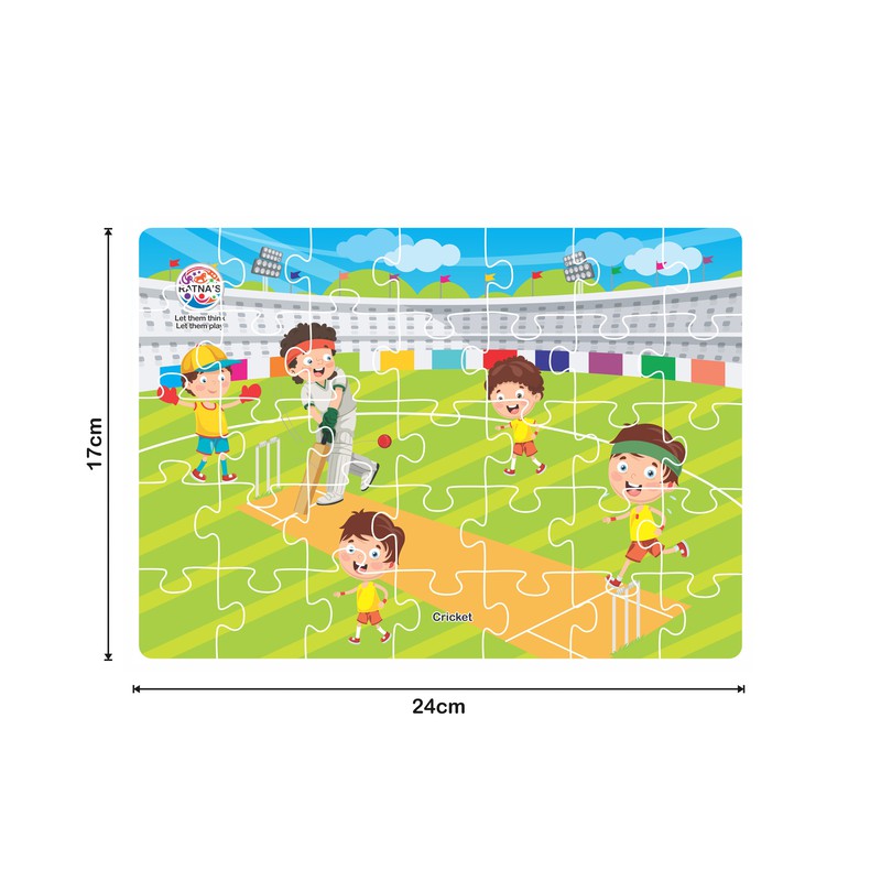 Ratna's 4-in-1 Sports Jigsaw Puzzle - 140 Pieces (5-6 Years)