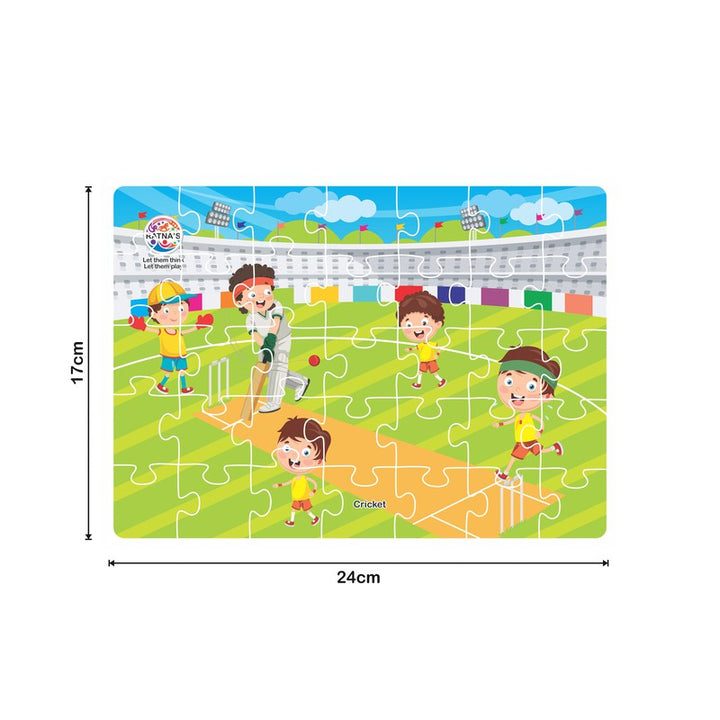 Ratna's 4-in-1 Sports Jigsaw Puzzle - 140 Pieces (5-6 Years)
