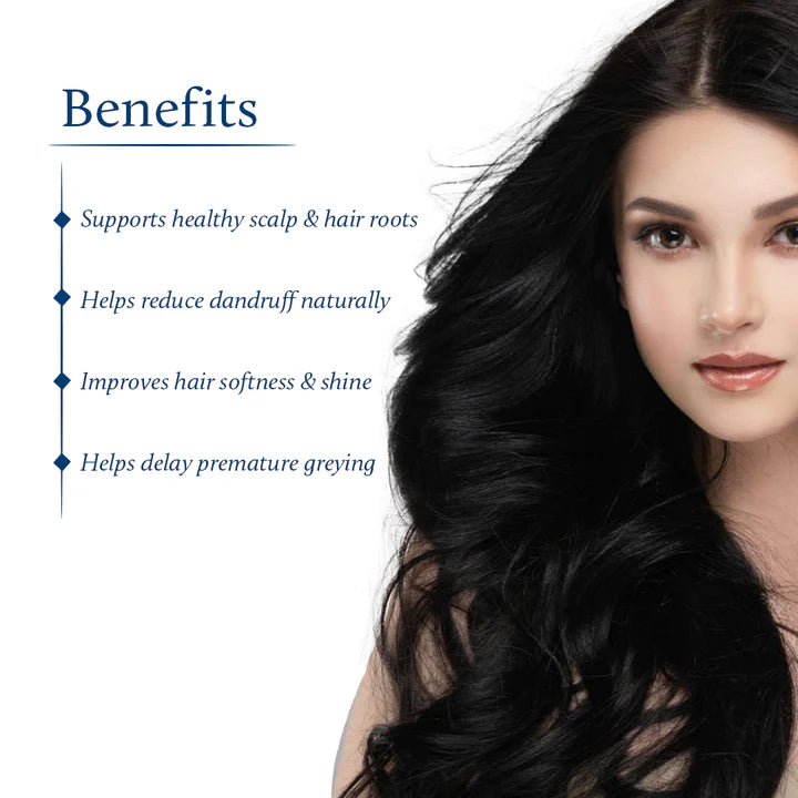 Blue Nectar Batana & Almond Hair Shampoo for Hair Growth (17 Herbs) - 200ml