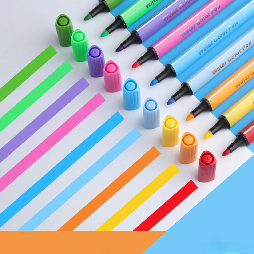 FunBlast Washable Watercolor Pens Set - 24 Watercolor Pens
