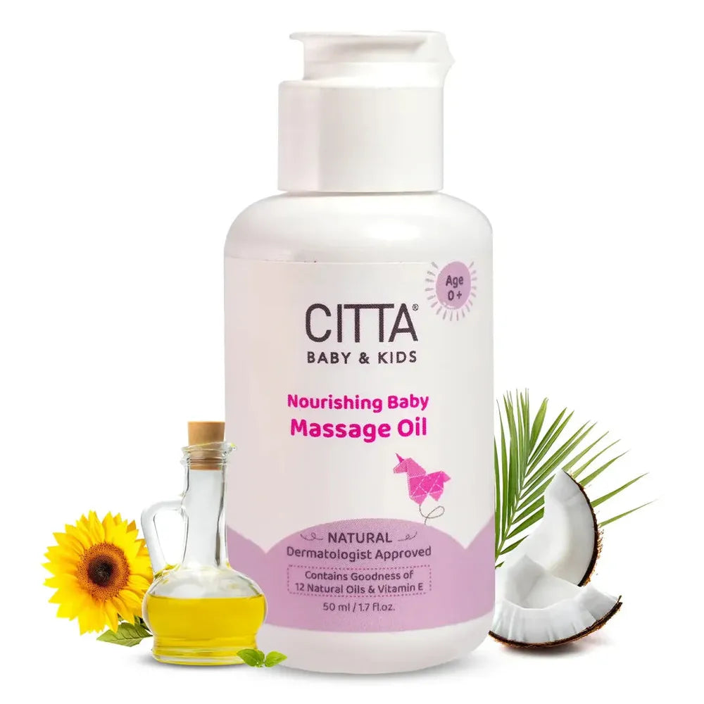 Citta Natural Nourishing Baby Massage Oil - 50ml