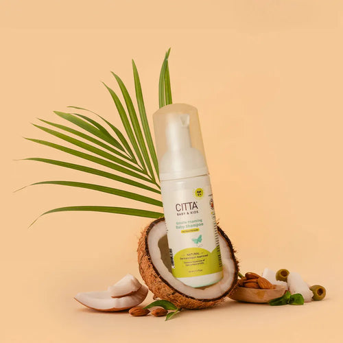 Citta Gentle Foaming Baby Shampoo - 50ml | Best for Delicate Scalp & Cradle Cap