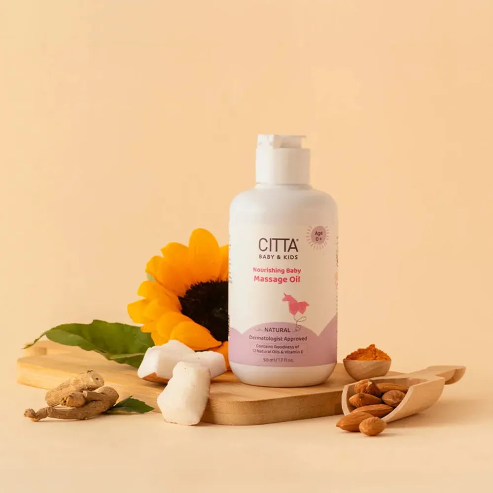 Citta Natural Nourishing Baby Massage Oil - 50ml