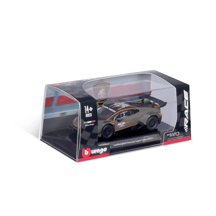 Bburago Original Licensed Lamborghini Huracan Super Trofeo EVO2 Diecast Car (Acrylic Box) | 1:43 Scale