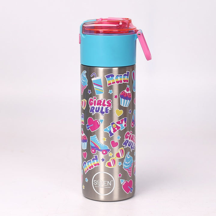 Insulated Stainless Blue Color Steel Bottle | 530 ml