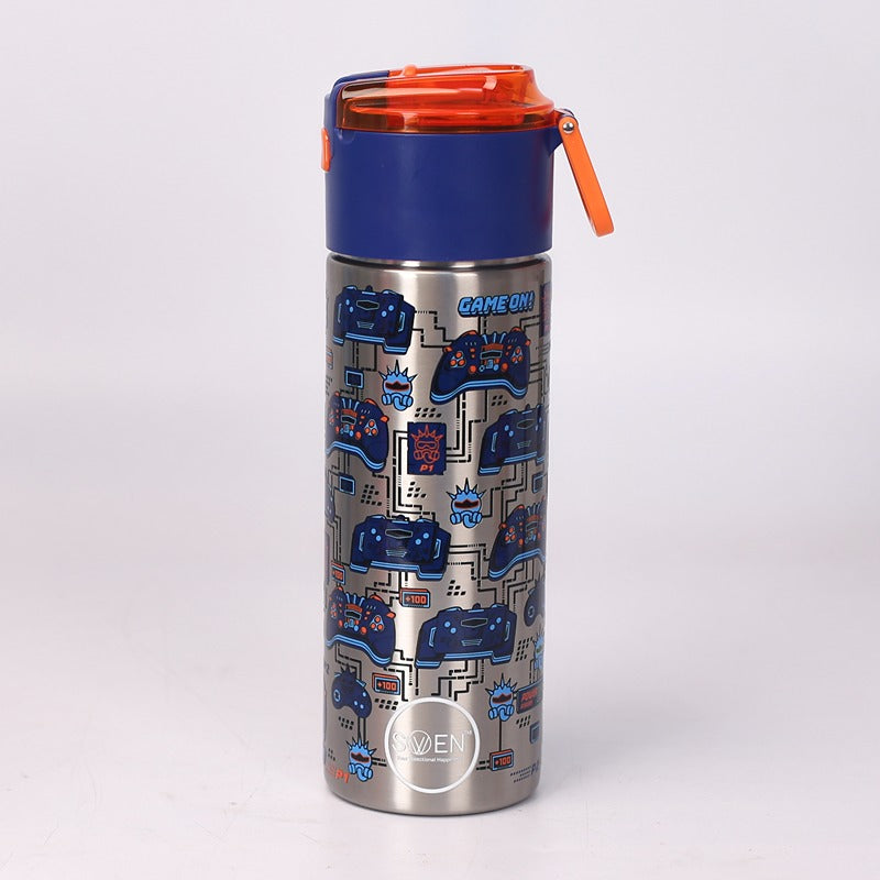 Insulated Stainless Dark Blue Color Steel Bottle | 530 ml