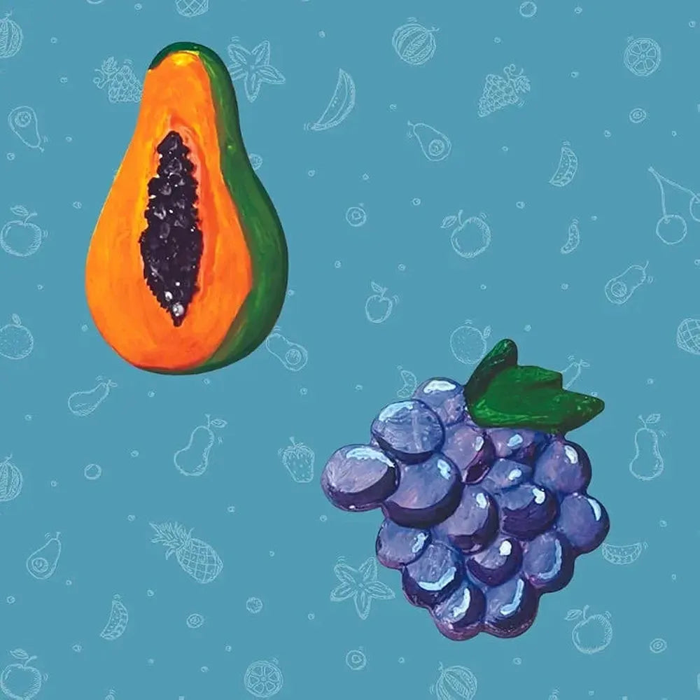 Toykraft Mould & Paint Fruits - Fridge Magnet Making DIY Kit, Creative Art & Craft Activity